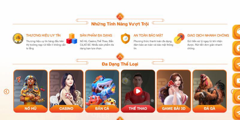 Ưu điểm tại cổng game đổi thưởng mới nhất GK88